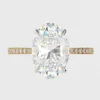 925 Silver 7.00Ct Oval Cut Diamond Engagement Ring - Image 4