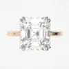 925 Silver 7.70Ct Ascher Cut Diamond Engagement Ring - Image 5