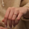 925 Silver 7 Diamond Ring - Image 5