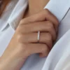 925 Silver 7 Stone Basket Setting Diamond Ring - Image 2