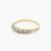 925 Silver 7 Stone Diamond Graduated Wedding Ring - Image 2