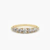 925 Silver 7 Stone Diamond Graduated Wedding Ring - Image 4