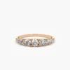 925 Silver 7 Stone Diamond Graduated Wedding Ring - Image 6