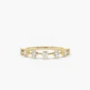 925 Silver  7 Stone Round Diamond Wedding Ring - Image 2