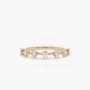 925 Silver  7 Stone Round Diamond Wedding Ring - Image 3