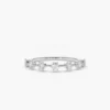 925 Silver  7 Stone Round Diamond Wedding Ring - Image 5
