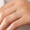 925 Silver  7 Stone Round Diamond Wedding Ring - Image 7