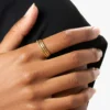 925 Silver Adrianna set ring with versatile separate styling