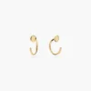 925 Silver Alina Hoops featuring premium CZ diamond detailing