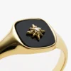 925 Sterling Silver ring with thick gold plating