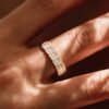 Eternity ring featuring premium CZ diamond stones