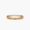 925 Silver Art Deco Diamond Eternity Band - Image 4