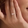 925 Silver Art Deco Engagement Ring