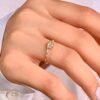 925 Silver Art Deco Engagement Ring - Image 4