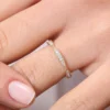 925 Sterling silver eternity ring with graduating CZ stones