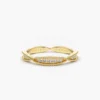 Art Deco full eternity ring with premium CZ diamond stones