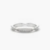 Gold-plated sterling silver ring with continuous sparkle