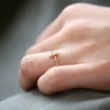 925 Silver Baguette and Round Cut Diamond Ring - Image 2