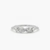 925 Silver  Baguette and Round Diamond Ring - Image 2