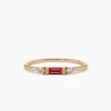 925 Silver Baguette Diamond Ring - Image 3