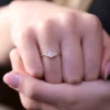 925 Silver Baguette Diamond Ring - Image 3