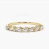 925 Silver Baguette Diamond Ring