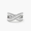 925 Silver Baguette Diamond Stacking Ring - Image 8