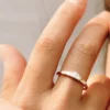 925 Silver Baguette Diamond Tiara Ring - Image 4