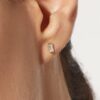925 Silver Baguette Earrings