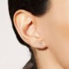 925 Silver Baguette Earrings - Image 2