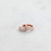 925 Silver Baguette Hoops Earrings - Image 3