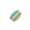 925 Silver Baguette & Round Bezel Stacked Eternity Ring - Image 4