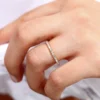 Baguette and round stone pattern on a full eternity ring