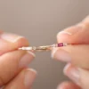925 Silver Baguette Shape Diamond Ring - Image 7