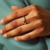 925 silver band ring with clean, streamlined design
