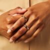 Sterling silver ring with thick gold plating