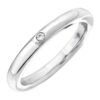 925 Silver Band with Tiny Diamond - Image 2