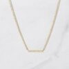 925 Sterling silver necklace with thick gold plating and polished finish