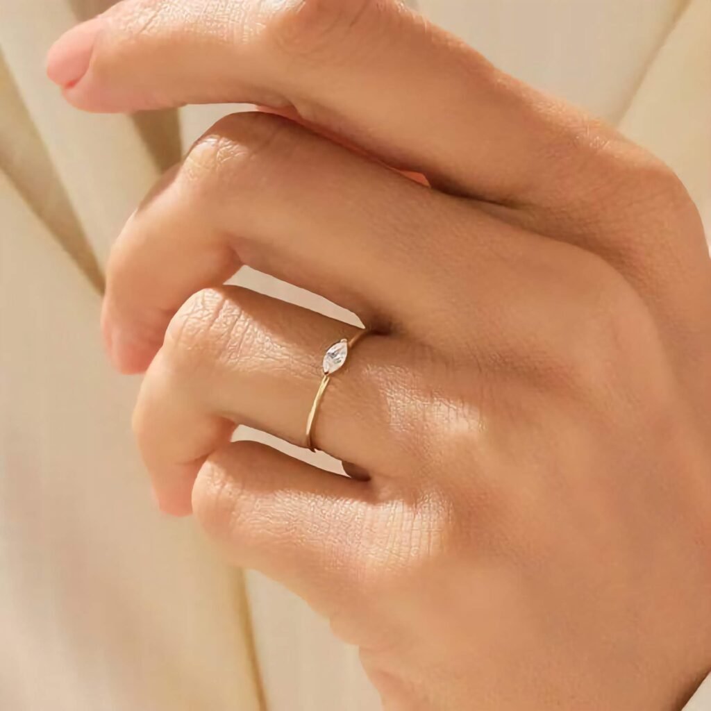925 Silver Basic Marquise Ring
