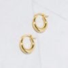 925 Silver Basket Huggies Earrings with 8mm inner diameter for snug styling