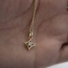 925 Silver Belle Diamond Necklace with refined diamond-shaped pendant design