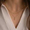 925 Silver Belle Diamond Necklace with lobster clasp closure