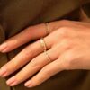 925 Silver Bezel Marquise Dome Ring with sculptural dome styling and clean lines