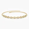 925 Silver Bezel Set Diamond Bracelet with bezel-set premium CZ stones