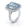 925 sterling silver ring with premium CZ diamond centre stone