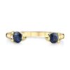 925 Silver Blue Sapphire Orbit Ring - Image 3
