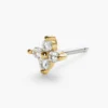 925 Silver Boa Diamond Studs showcasing bright CZ diamond sparkle