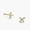 925 Silver Boa Diamond Studs with nickel-free, hypoallergenic construction