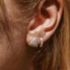 925 Silver Boom Huggies designed for daily wear and ear stacks