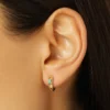 925 Silver Brann Hoops - Image 2